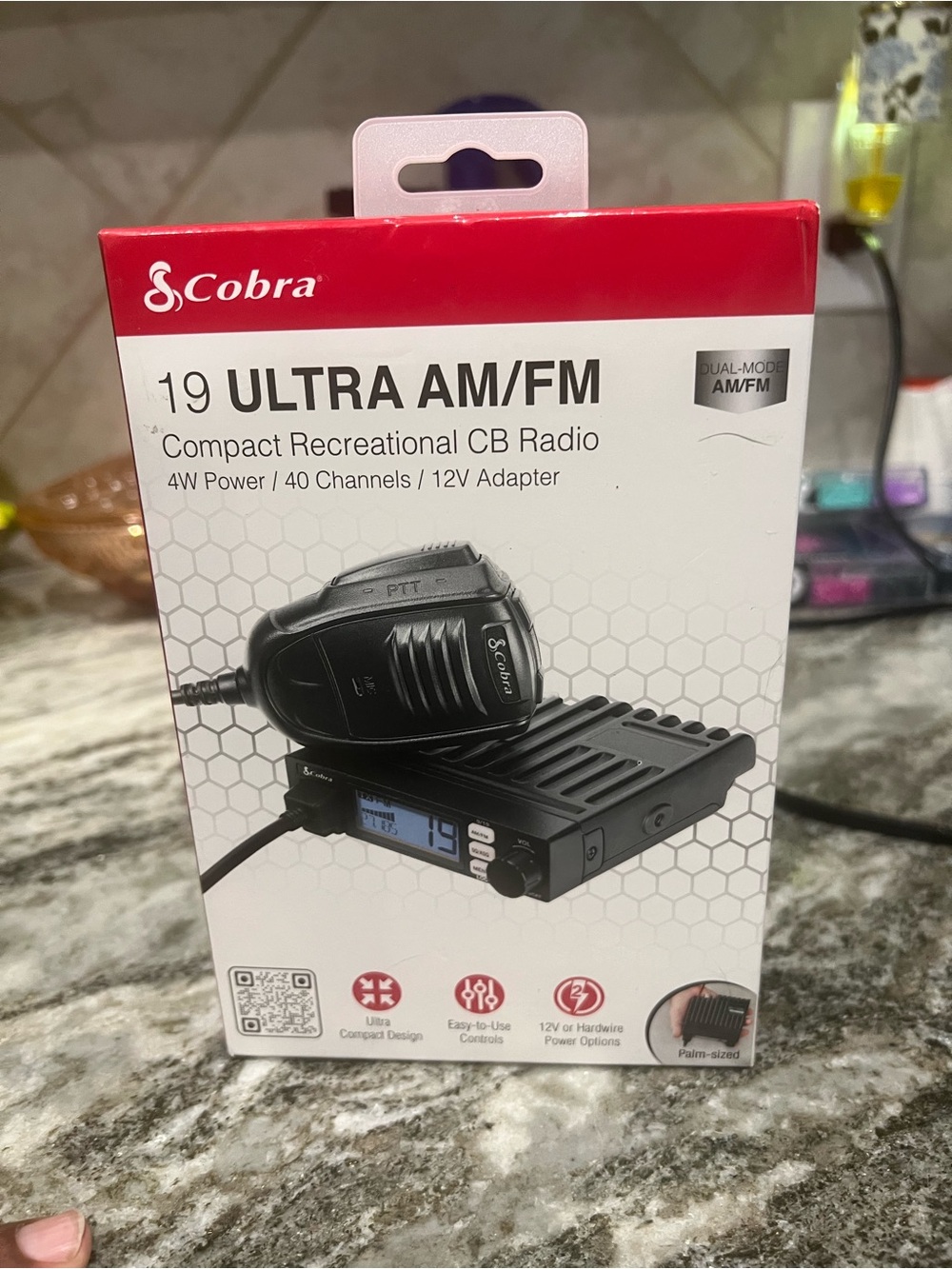 Cobra 19 ULTRA AM/FM Compact CB Radio - Black